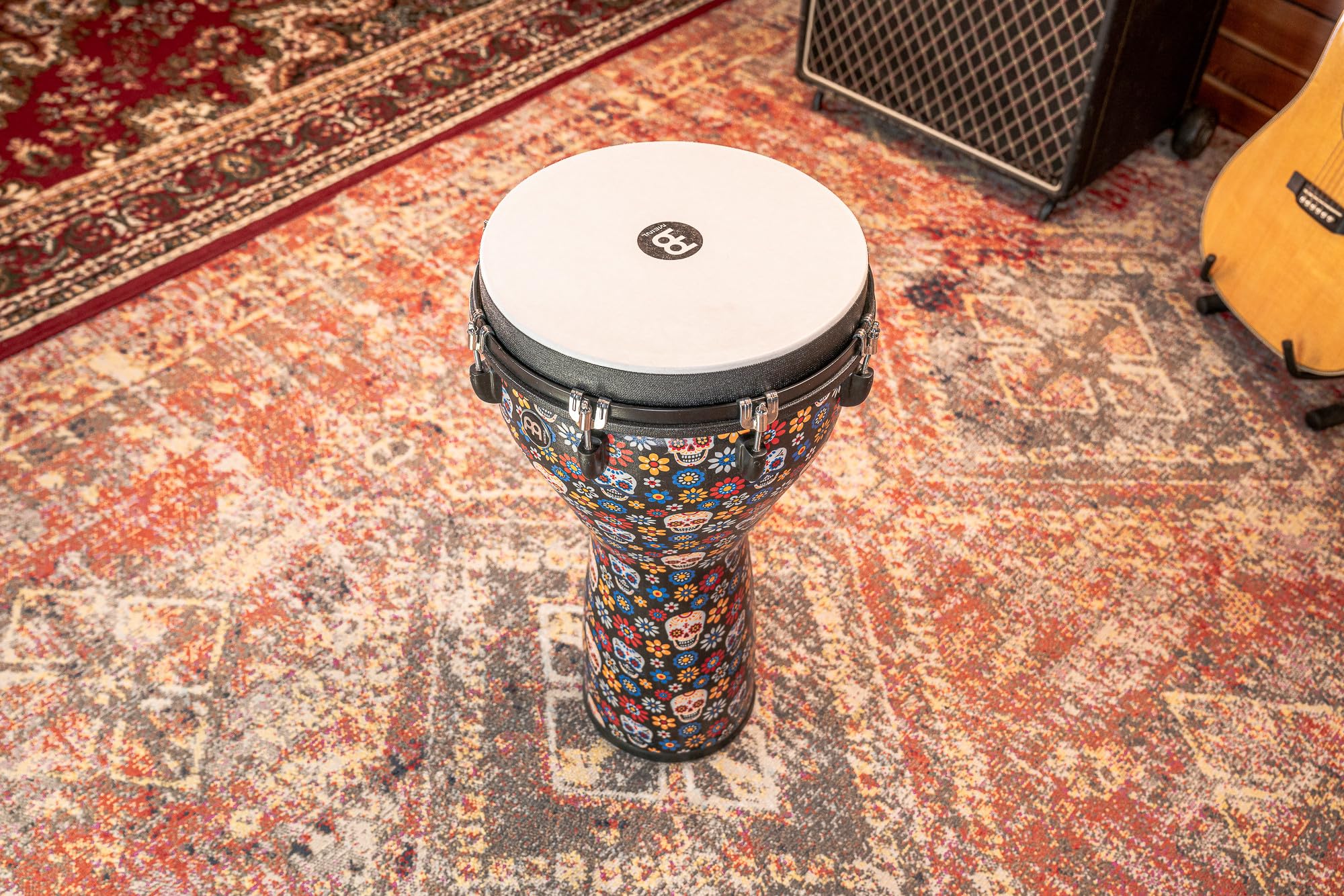 Meinl Percussion 14" Jumbo Djembe, Day Of The Dead