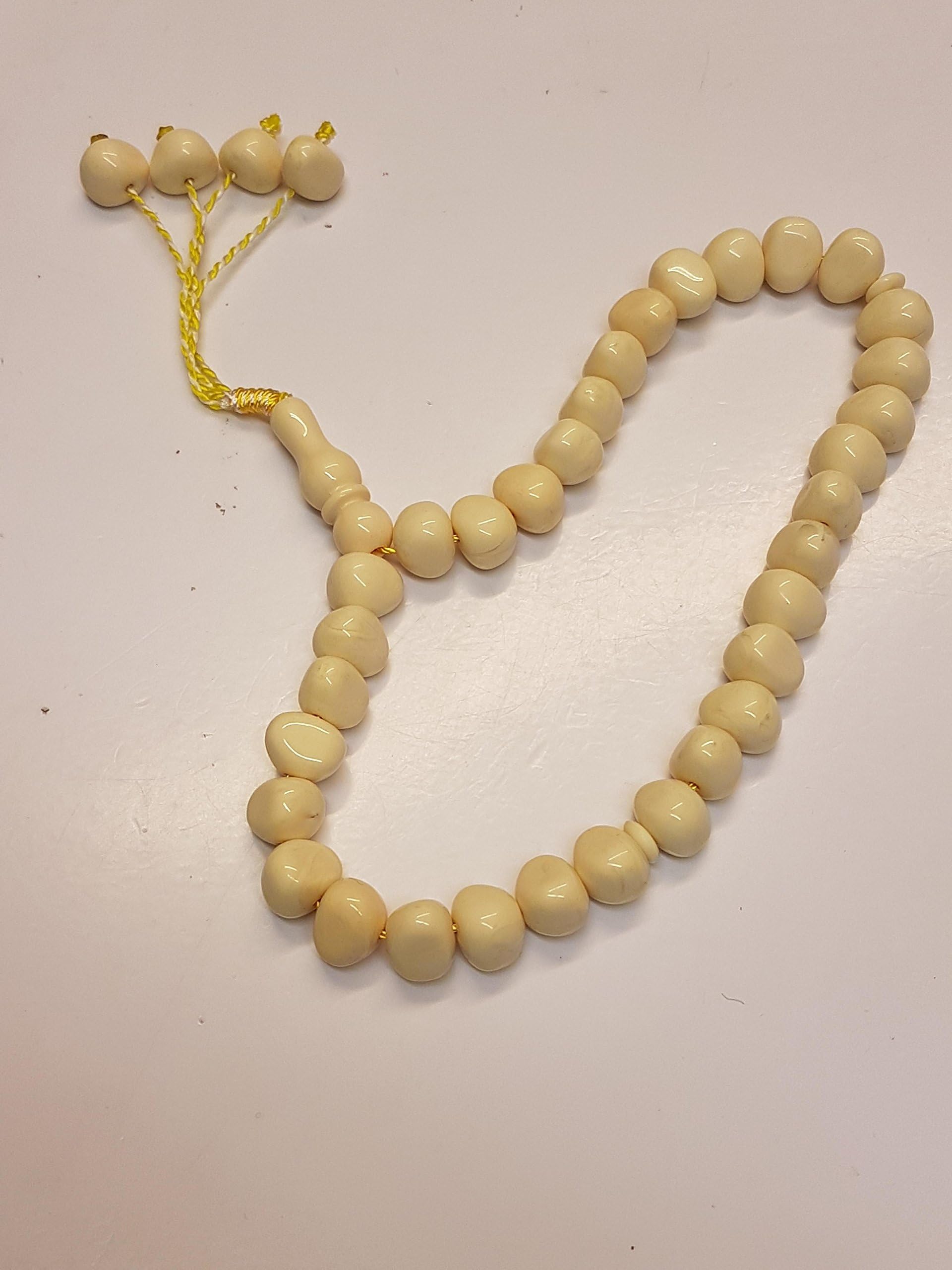 Tasbeeh and Thikr Ivory worry beads 33 Bead with Tassles