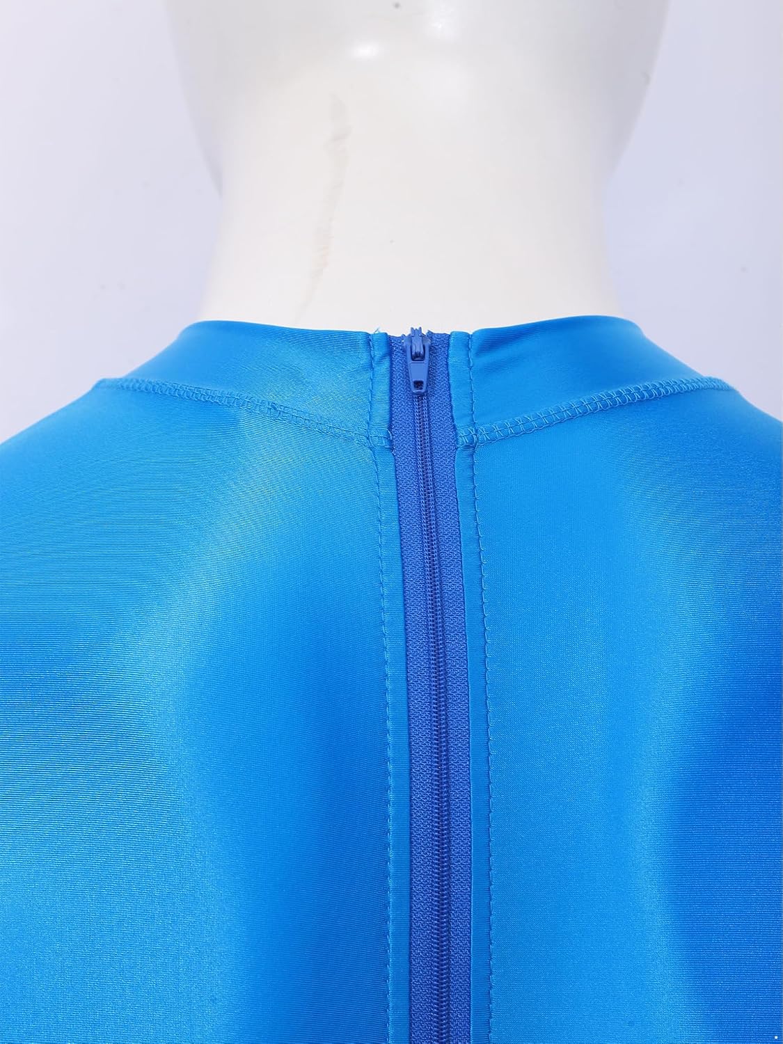 Men Athletic Training Swimsuit Gymnastic Leotards | Modest Bathing Suit,Full Body Diving Suits,Glossy Stretch Spandex Fabric,Back Zipper Closure,Beach Surfing Bathing Suits