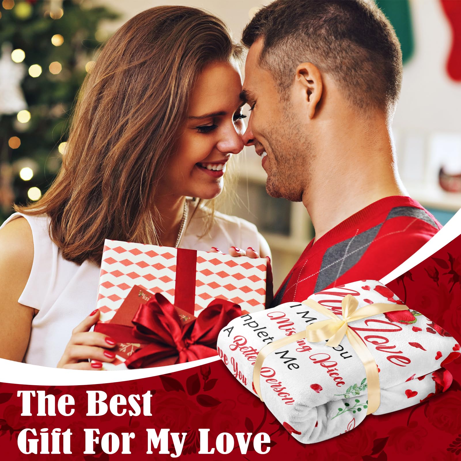 Anniversary Romantic Gifts for Women - Mothers Day Blanket Gift for Her Wife Girlfriend - to My Love Blanket - I Love You Gift for Her - Wife Girlfriend Birthday Gifts Ideas - 50"x60"