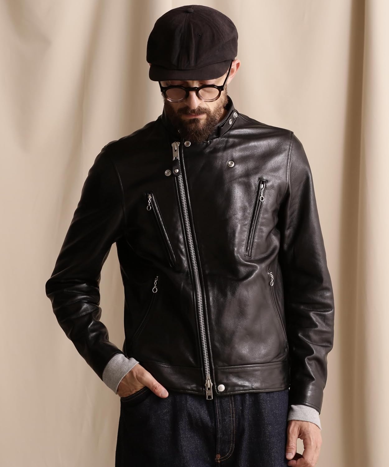 【美品】Schott ダブルブレストライダース Schott N.Y.C 革ジャン ライダース SCHOTT-DOUBLE BREST RIDERS