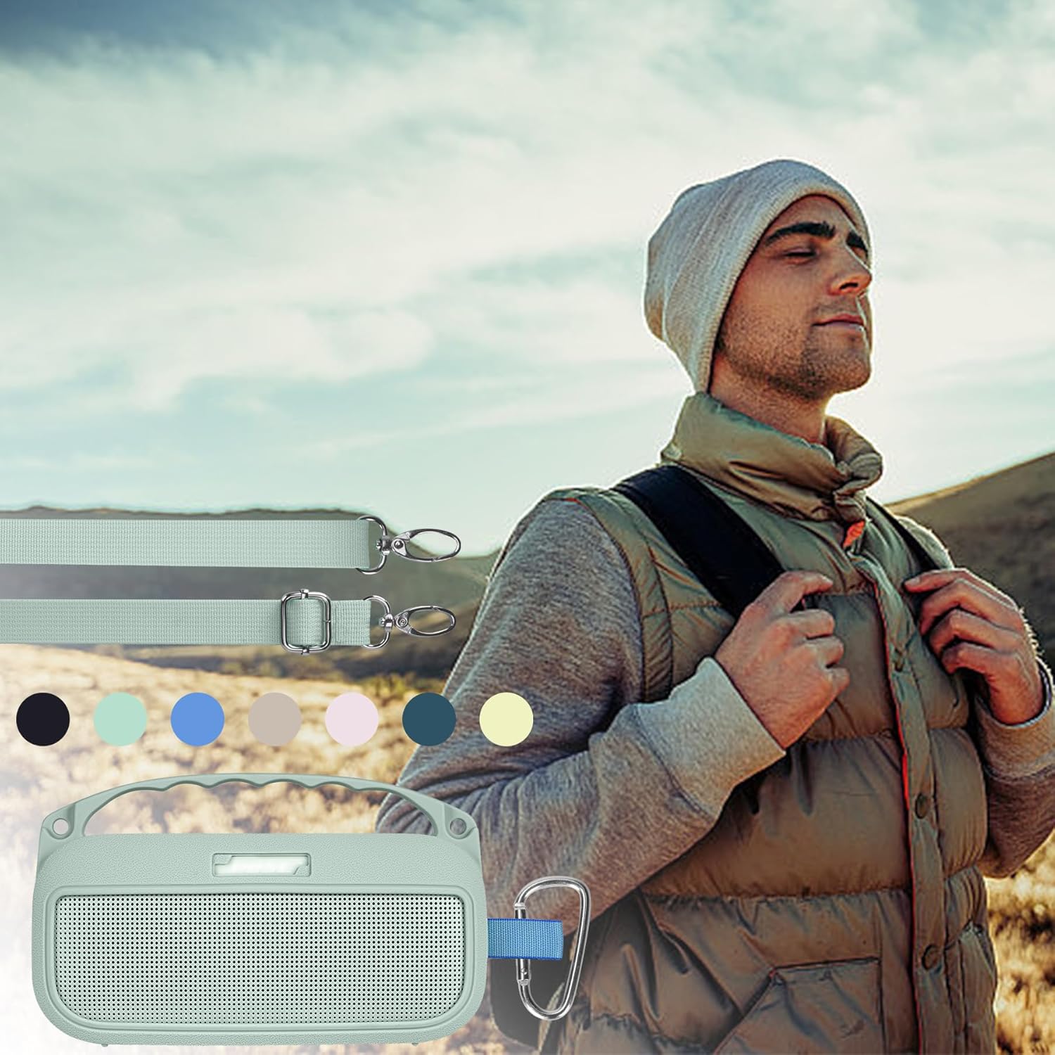 2nd Gen Silicone Cover Compatible with Bose SoundLink Flex 2nd Gen/Bose SoundLink Flex Portable Speaker (Alpine Sage Cover) - Image 9