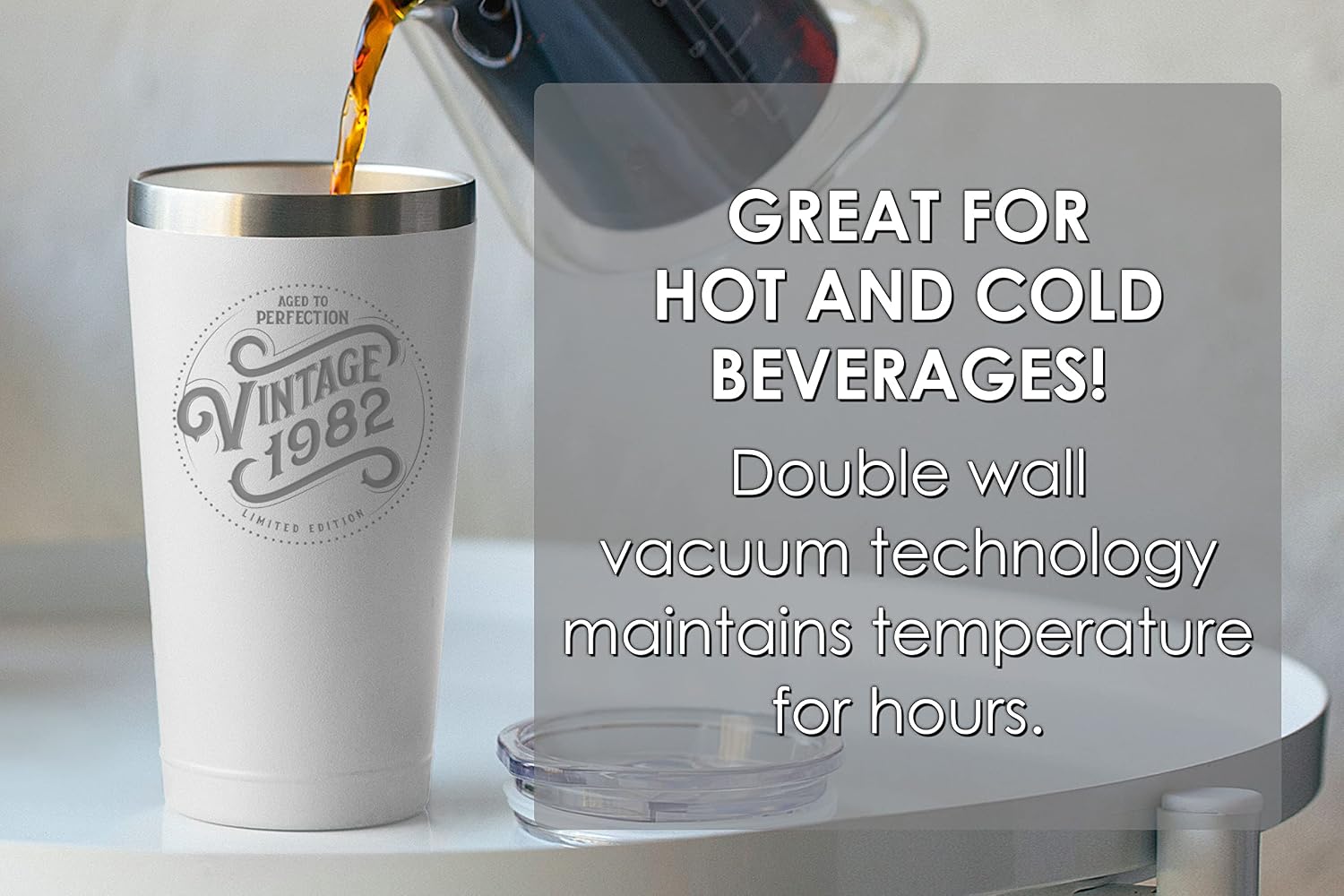Best Cyber Deals 🔥 40th Birthday Gifts for Women Men - 1982 Vintage 16 oz White Coffee Tumbler - 40th Birthday Decorations for Women - Birthday Gifts 40 Year Old Women Mom - 40th Birthday Idea Presents for Woman Man Amazing 🔥 40th Birthday Gifts for Women Men - 1982 Vintage 16 oz White Coffee Tumbler - 40th Birthday Decorations for Women - Birthday Gifts 40 Year Old Women Mom - 40th Birthday Idea Presents for Woman Man