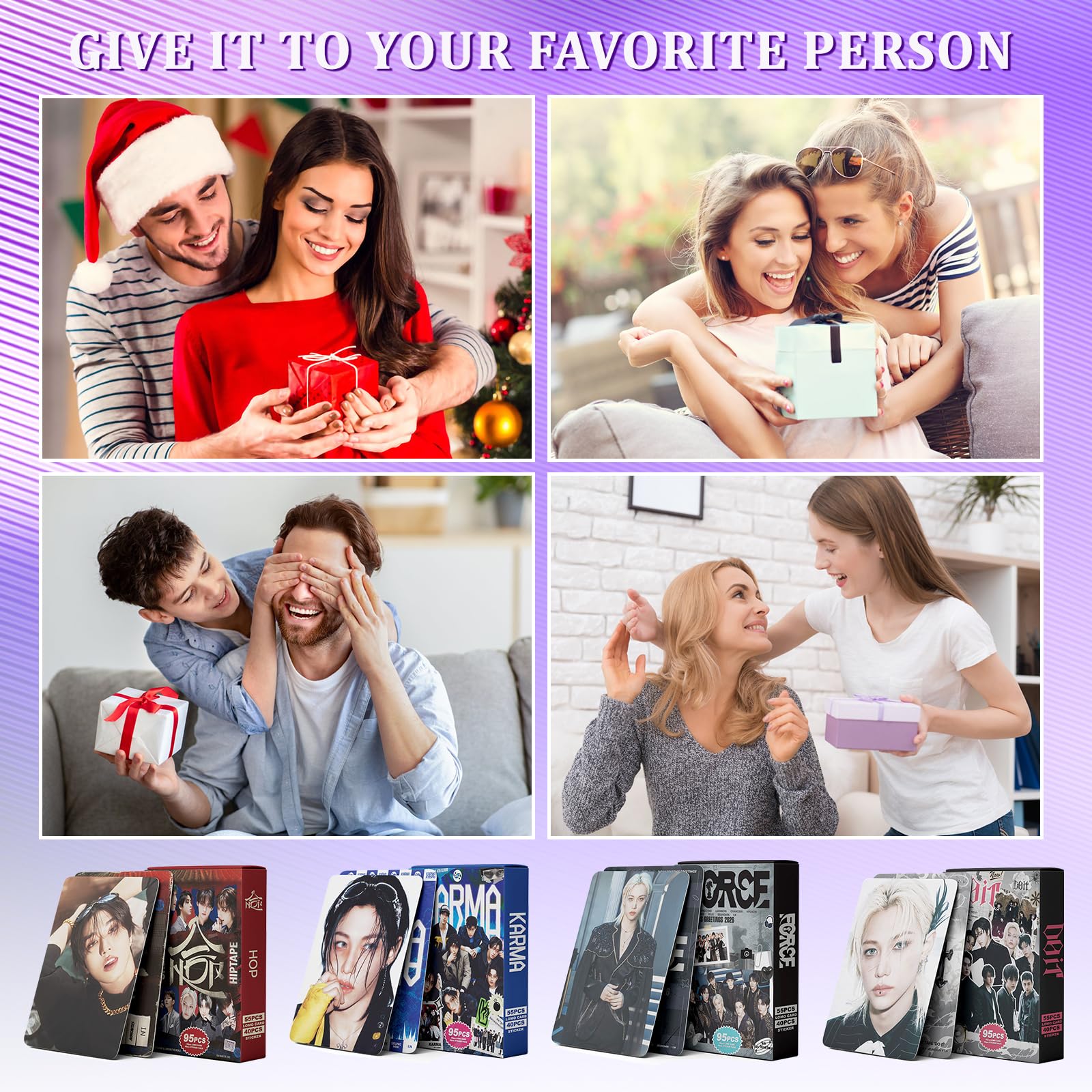 SK 5 Star Album Photocard Sticker Set 380 Stück K-Pop Cartes de Collection Lomo Karten Cadeau