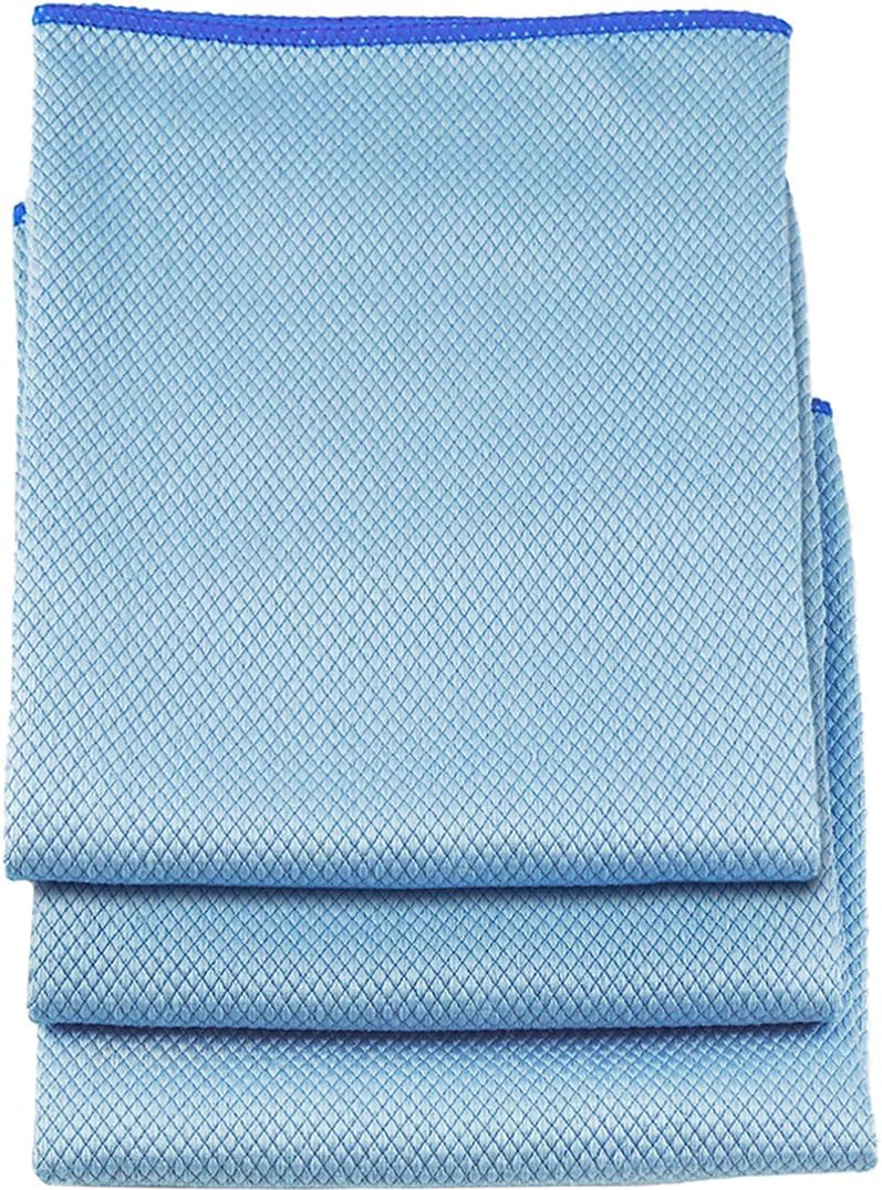 Unger Professional 18x18 Inch Microfiber Towels, 3-Pack - Super Absorbent, Streak-Free Cleaning Cloths for Kitchen, Bath, Car & Appliances