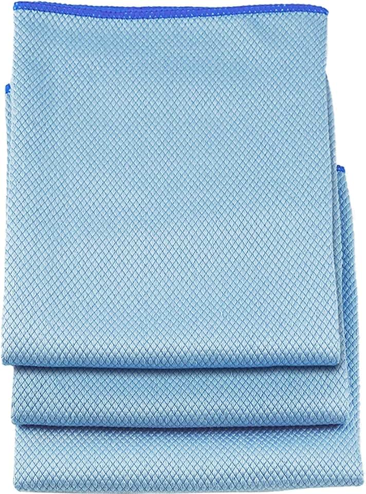 Professional 18” x 18” Large Professional-Grade Microfiber Cloth Towels, 3 Pack, Multi-Purpose Wet and Dry Cleaning Cloths for Kit