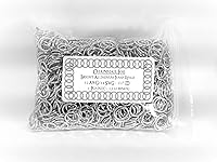 Vista 2 de Anillos de salto de aluminio brillante de 1 libra 14G 1/2" ID (más de 1150 anillos)