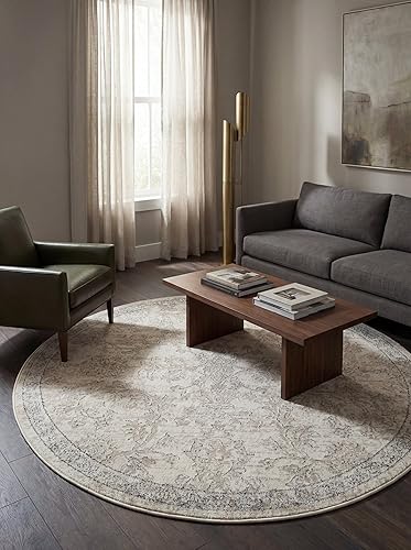 Miniatura 21 de Rugs.com Oregon Collection - Alfombra de pelo bajo color marfil de 7 x 10 pies, perfecta para salas de estar, comedores grandes, planos abiertos