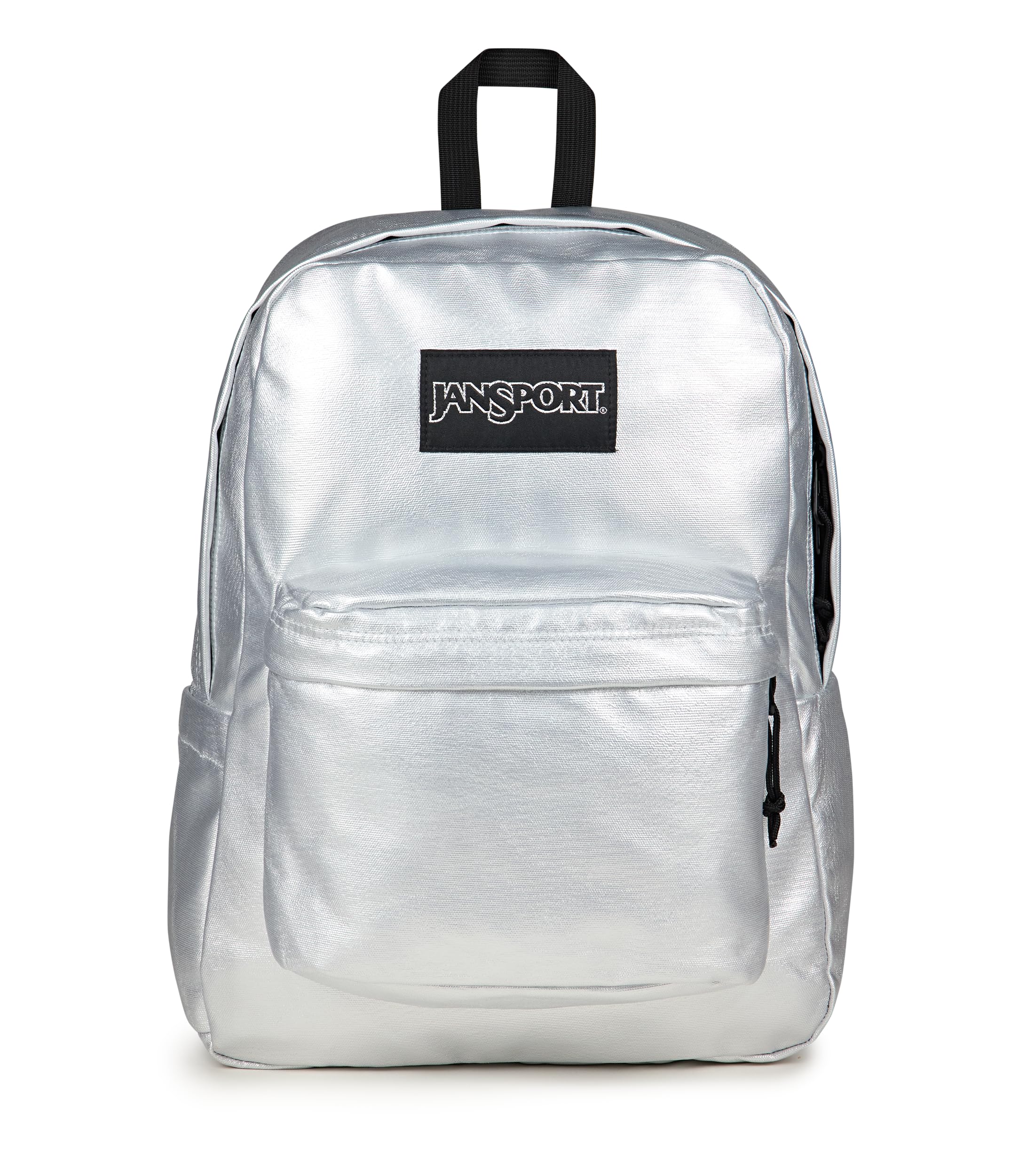 JanSport Superbreak Plus FX Backpack - Work, Travel, or Laptop Bag with Water Bottle Pocket - Surreal Shine​
