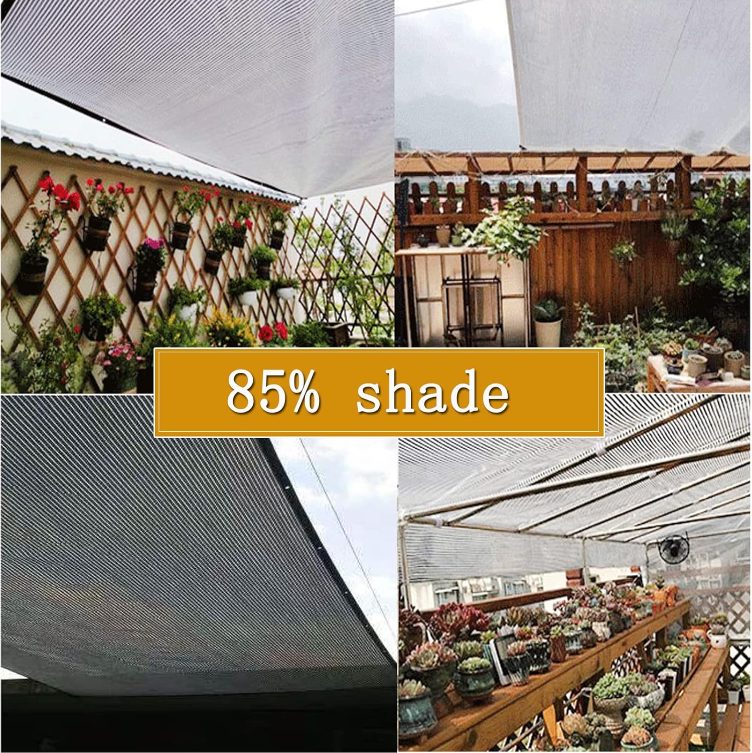 Shade Cloth ， Shade Net，Shade Cloth，Shade Canopy，Shade Cloth for Garden，Aluminum Foil Sunblock Shade Cloth,Heavy Duty Shade Netting,Sun Shade Fabric,(9.8x16.4ft)