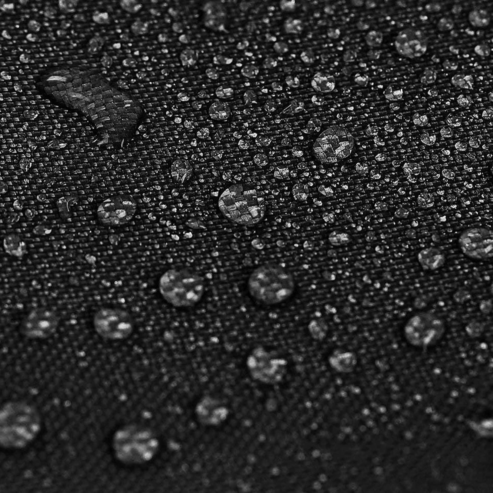 HeavyDu 420D - Funda protectora de poliéster para jardín, 115 x 115 x 74 cm, impermeable, color negro