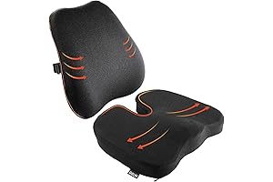 Memory Foam Car Driving Cushion for Posture, Comfort, and Pain Relief