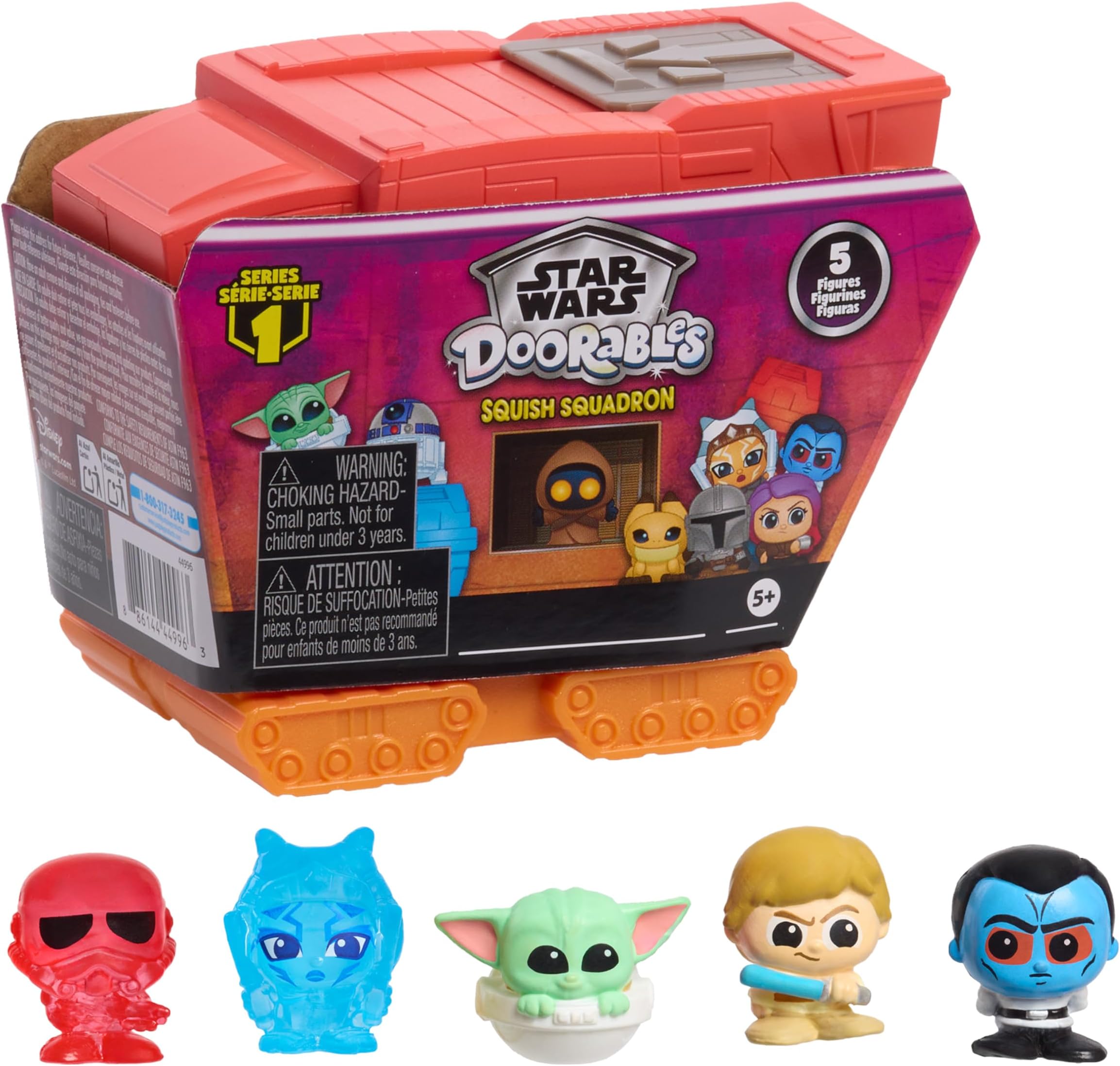 Just Play Star Wars™ Doorables Squish Squadron, Colletible Figures and Vehicle, Kids Toys for Ages 5 Up