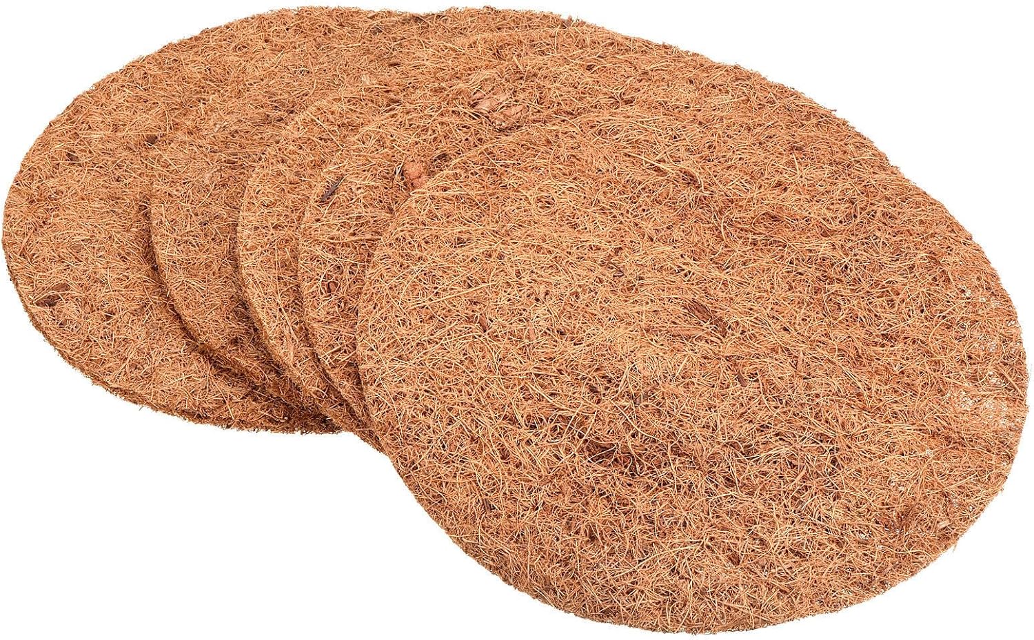 Home and Garden Parts 5pcs 12" Round Coconut Fiber Mulch Ring Thick Mat Tree Protector Root Soil Cover #CN/251024/09414