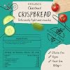 Amisa Organic Chestnut Crispbread, 100g - Light & Crispy Texture - High in Fibre, Vegan-Friendly & Gluten Free