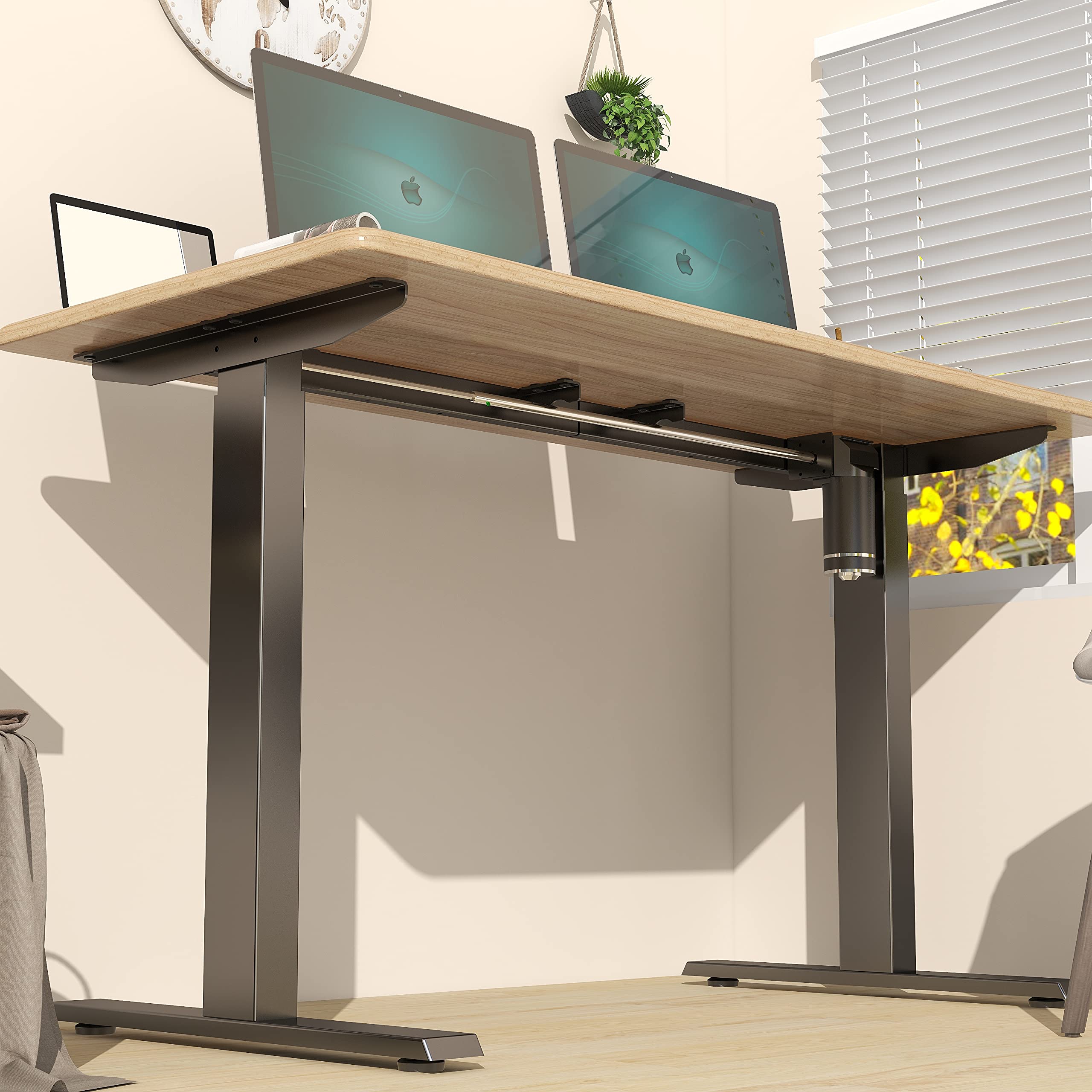 昇降式デスクlubvlook electric standing desk white Amazon | Lubvlook 電動式スタンディングデスクカーブ型天板 (幅120