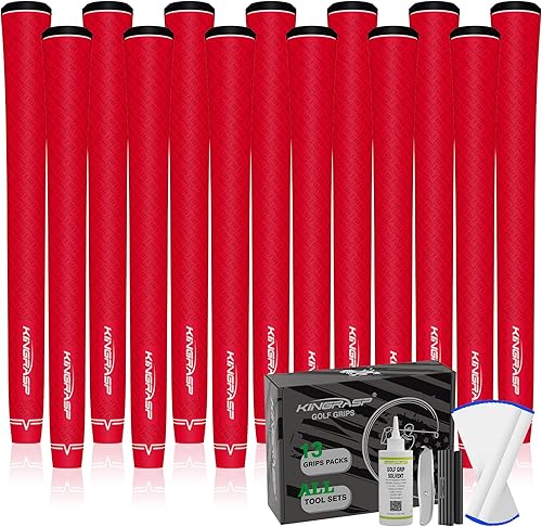 Miniatura 9 de Agarres de golf multicompuestos, juego de 13 empuñaduras, empuñaduras de goma suave, tecnología de hilo de algodón ecológico antideslizante, tamaño