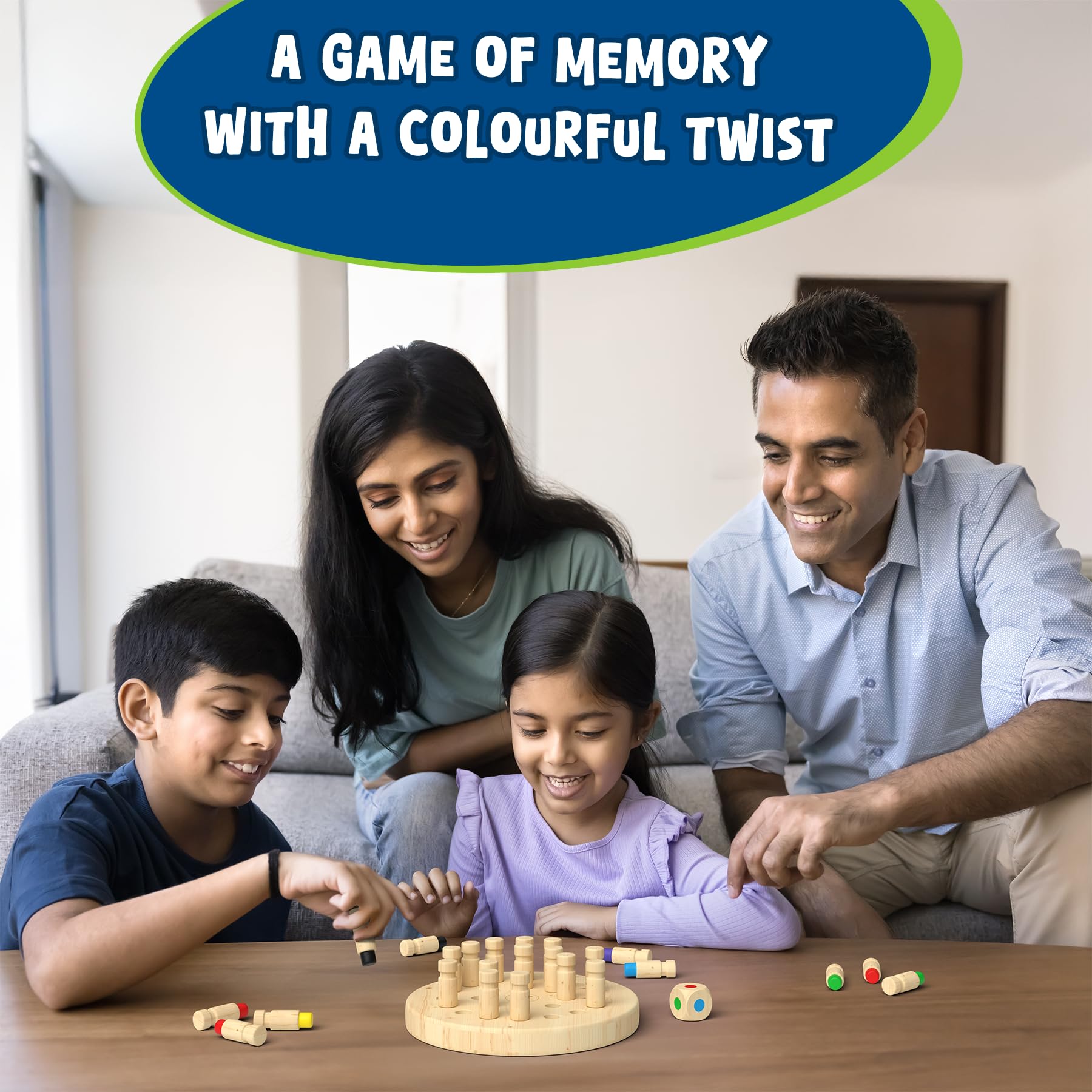 Skillmatics Colour Crush - Thrilling Memory Challenge, Fast-Paced Board & Travel Game, Perfect for Family Game Night, Brain Teasers, Wooden Toys, Great Gift for Kids, Teens & Adults, Ages 4 & Up - Image 2 thumbnail