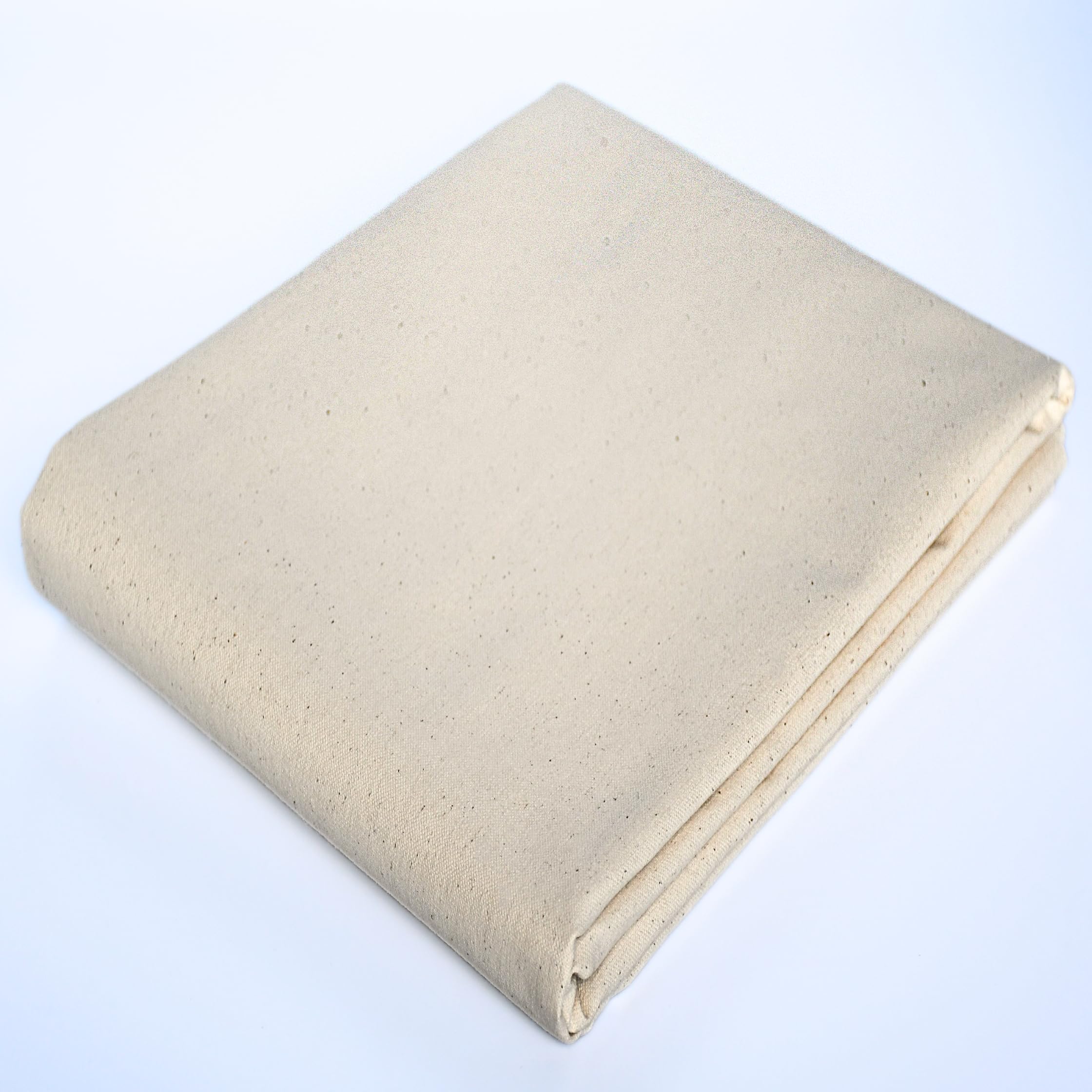 Dicker und langlebiger Stoff aus 100% Baumwolle, 160 cm breit, zur Herstellung von Kissenbezügen, Wäschesäcken und mehr (natural cream, 500 cm x 160 cm)