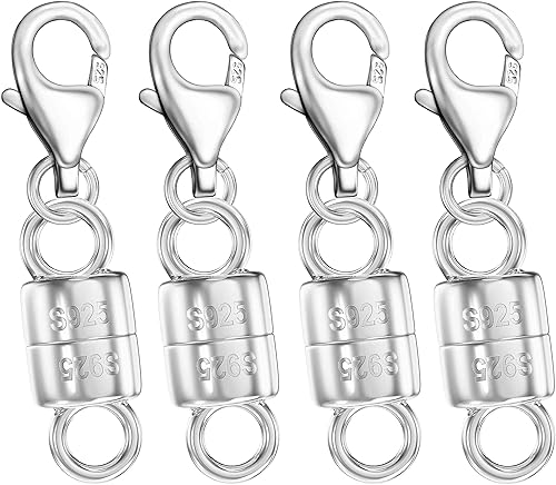 Miniatura 17 de Dailyacc cierres magnéticos para collares de langosta de plata 925 y cierres de seguridad en plata esterlina con convertidores de joyería de oro
