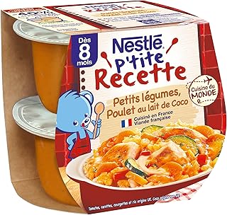 Nestlé Bébé - P'tite recette Légumes Poulet - 2x200g - dès 8 mois