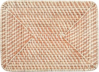 Muji Basket Lid, Rattan, Natural, 36cm Width x 26cm Length x 3cm Height