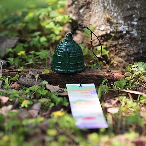 Miniatura 4 de Carillón de viento japonés de hierro fundido para exteriores, adorno para jardín, patio y balcón, decoración de campana de viento de metal colgante,