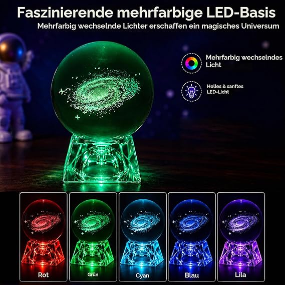 Solar system crystal ball galaxy crystal ball Crystal transparent