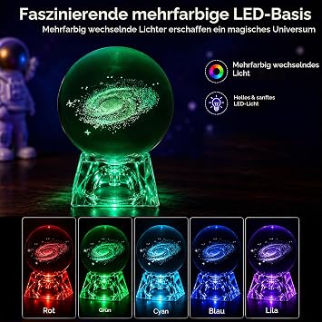 Solar system crystal ball galaxy crystal ball Crystal transparent