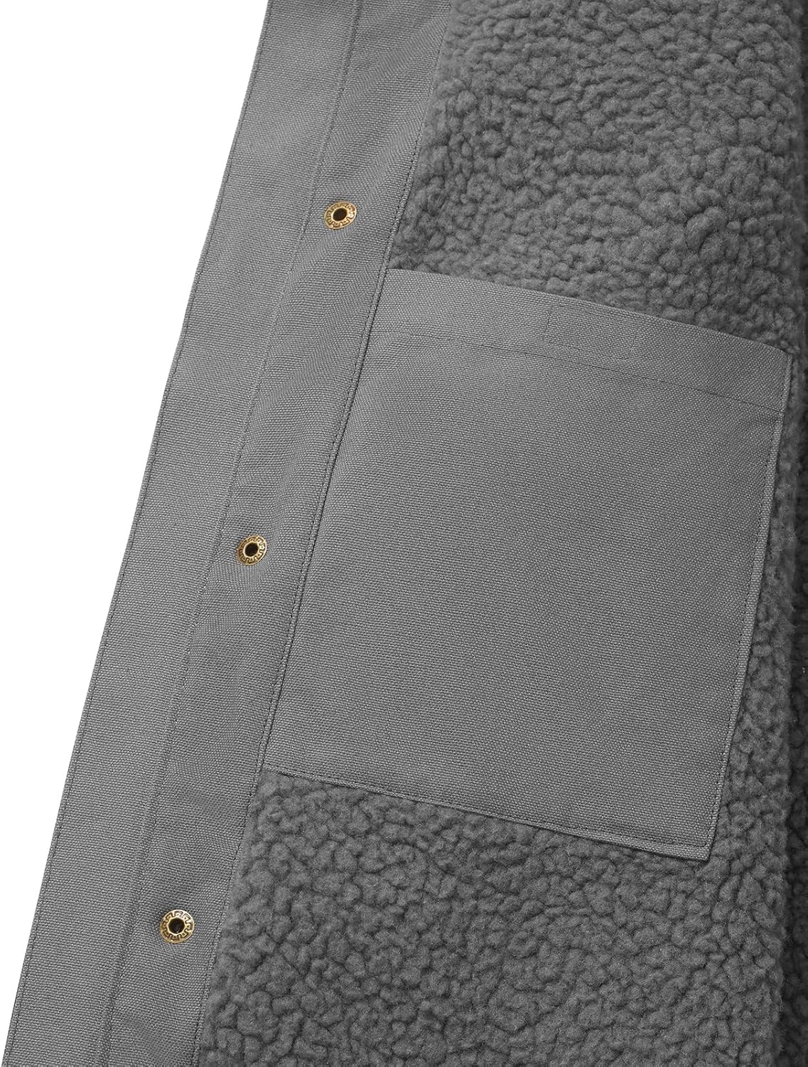 HISEA Men’s Sherpa Work Jacket, Winter Water Resistant Hooded Duck Canvas Coat, Relaxed Fit Fleece Insulated Utility Jackets