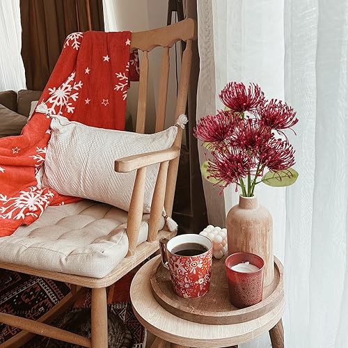 Miniatura 5 de Briful 6 flores artificiales de otoño de crisantemo de 4 pulgadas, flor de alfiler de imitación, flores grandes de otoño para decoración del hogar,