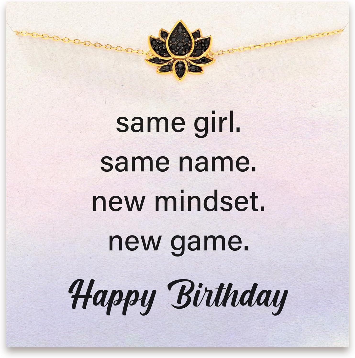 STORYJEWELLERY Lotus Bracelet in Brass, Unique Birthday Gifts for Women, 20th to 40th Birthday Ideas