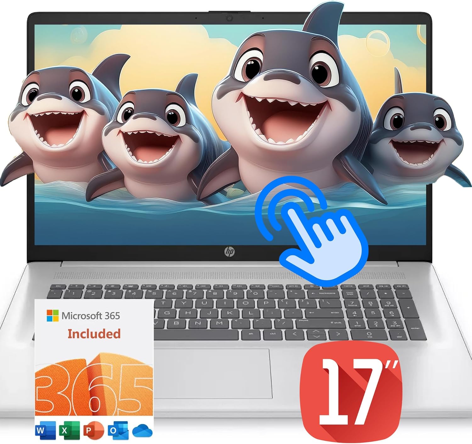 HP Touch Screen Laptop, 17.3″ HD+ Display, 32GB RAM, 1TB Cloud Drive & 256 GB SSD, Intel 4-Core Processor, HDMI, USB-C, Windows 11, Office Budle 1-Year, Lavender Color Without Mouse HP Touch Screen Laptop, 17.3″ HD+ Display, 32GB RAM, 1TB Cloud Drive & 256 GB SSD, Intel 4-Core Processor, HDMI, USB-C, Windows 11, Office Budle 1-Year, Lavender Color Without Mouse