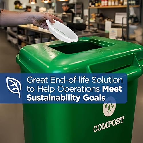 Miniatura 9 de Georgia-Pacific Dixie - Cuencos de papel de peso mediano de 12 onzas por GP PRO, color blanco, UXB12WS, 500 cuencos por caja