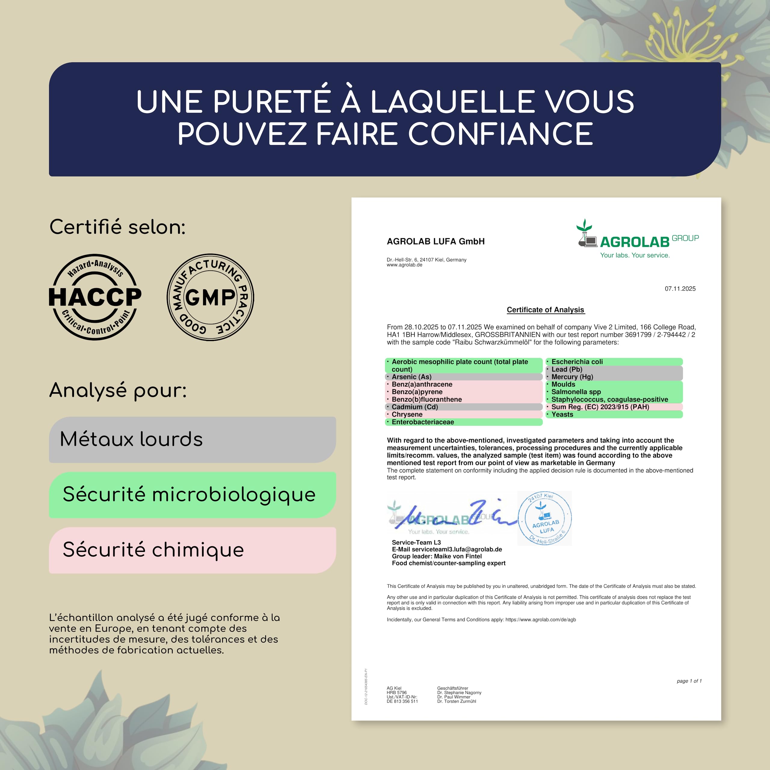 Huile de nigelle pure - 1000 mg d’huile de cumin noir par gélule (1 par jour) - Provision pour 6 mois - Nigella sativa pressée à froid - 59 % d’acide linoléique - 180 gélules