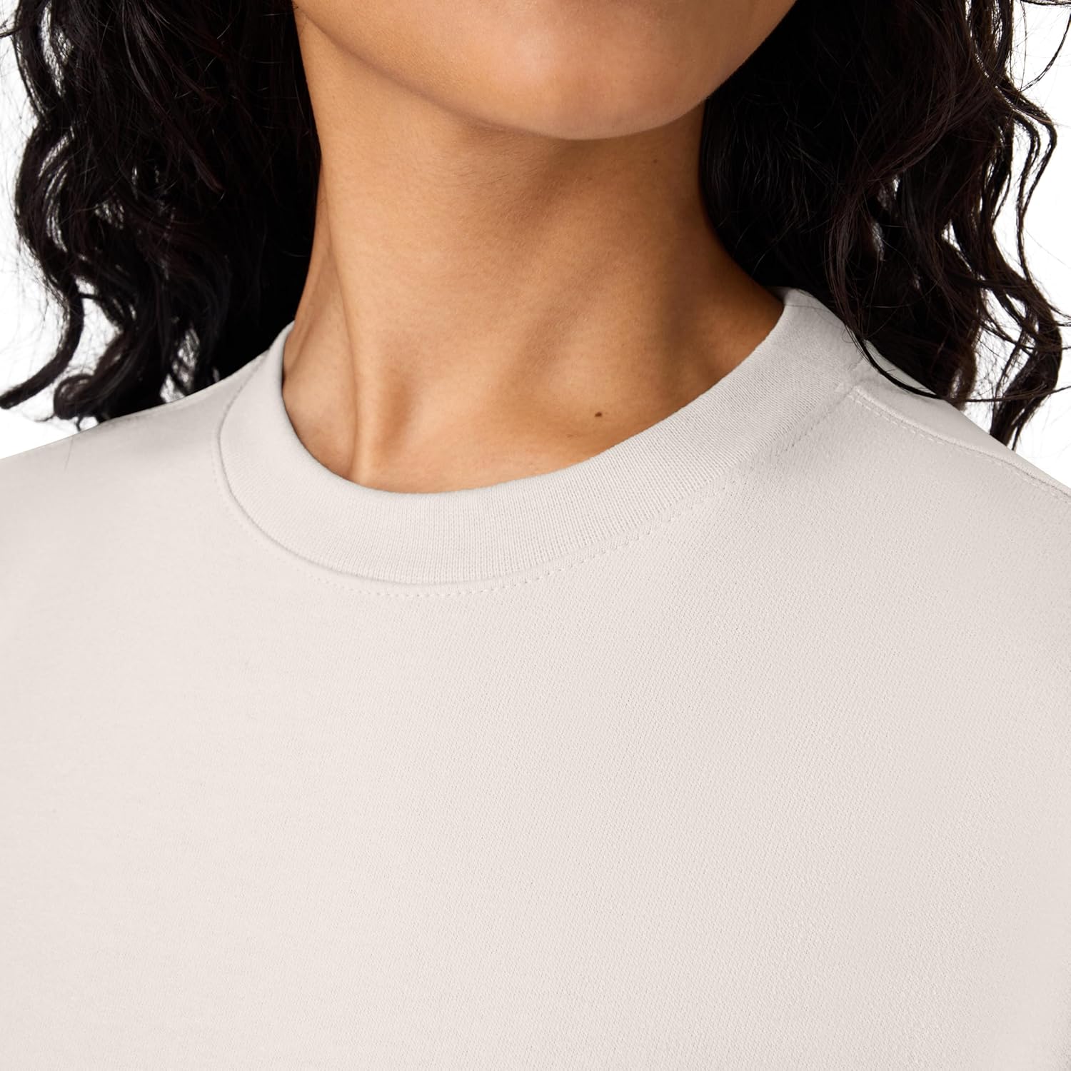 Hanes Originals Women's Fleece Sweatshirt, Midweight Sweatshirt for Women, Placed Flowers - Image 6