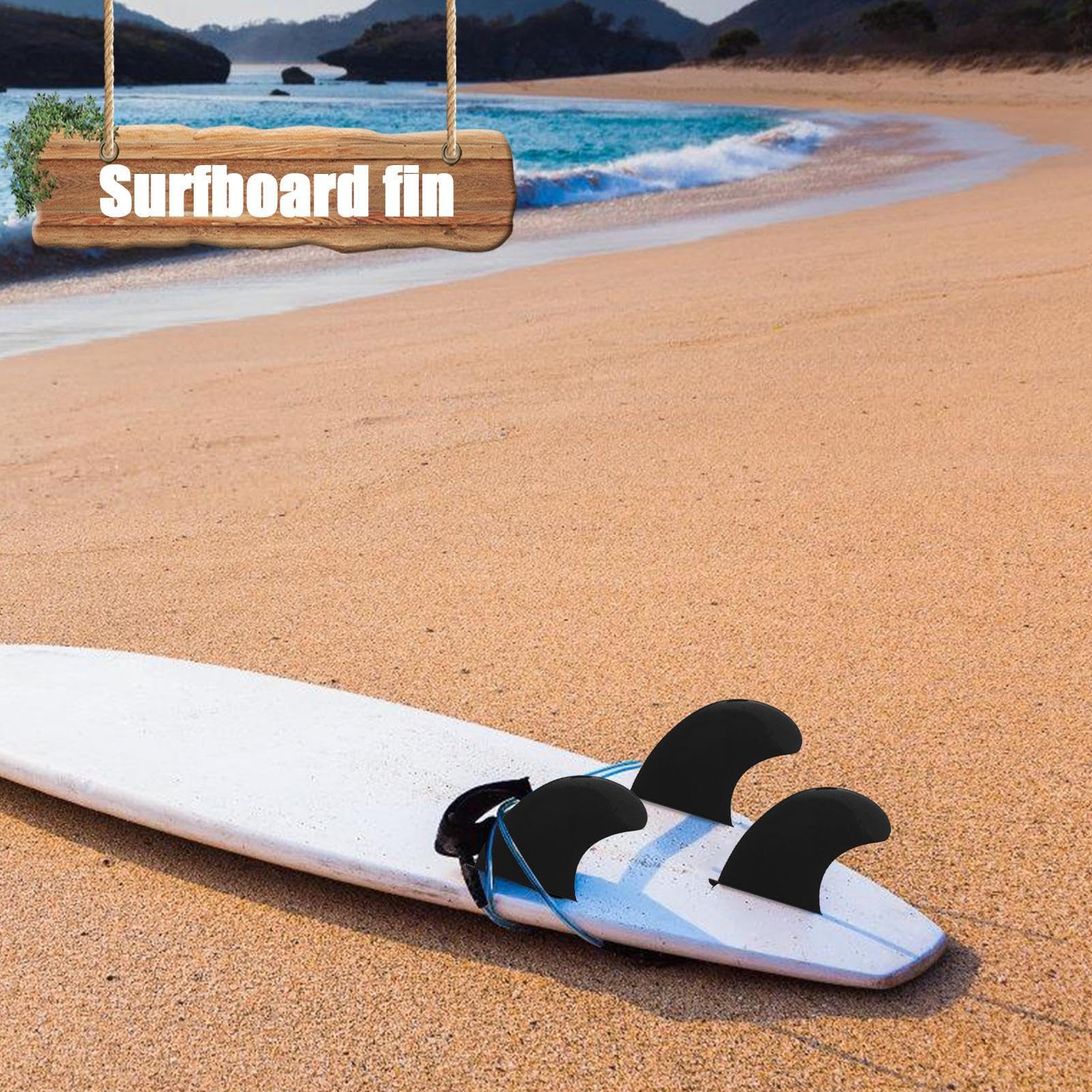 WOUMON Aileron De Surf En Nylon – 8, 9 Ou 10 Pouces, Pour SUP, Longboard, Kayak, Détachable, Résistant