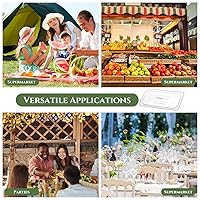 Vista 7 de 12 tapas de sartén de alimentos de tamaño 1/3 de policarbonato con mango universal con muescas para bandeja de alimentos con muescas cubiertas