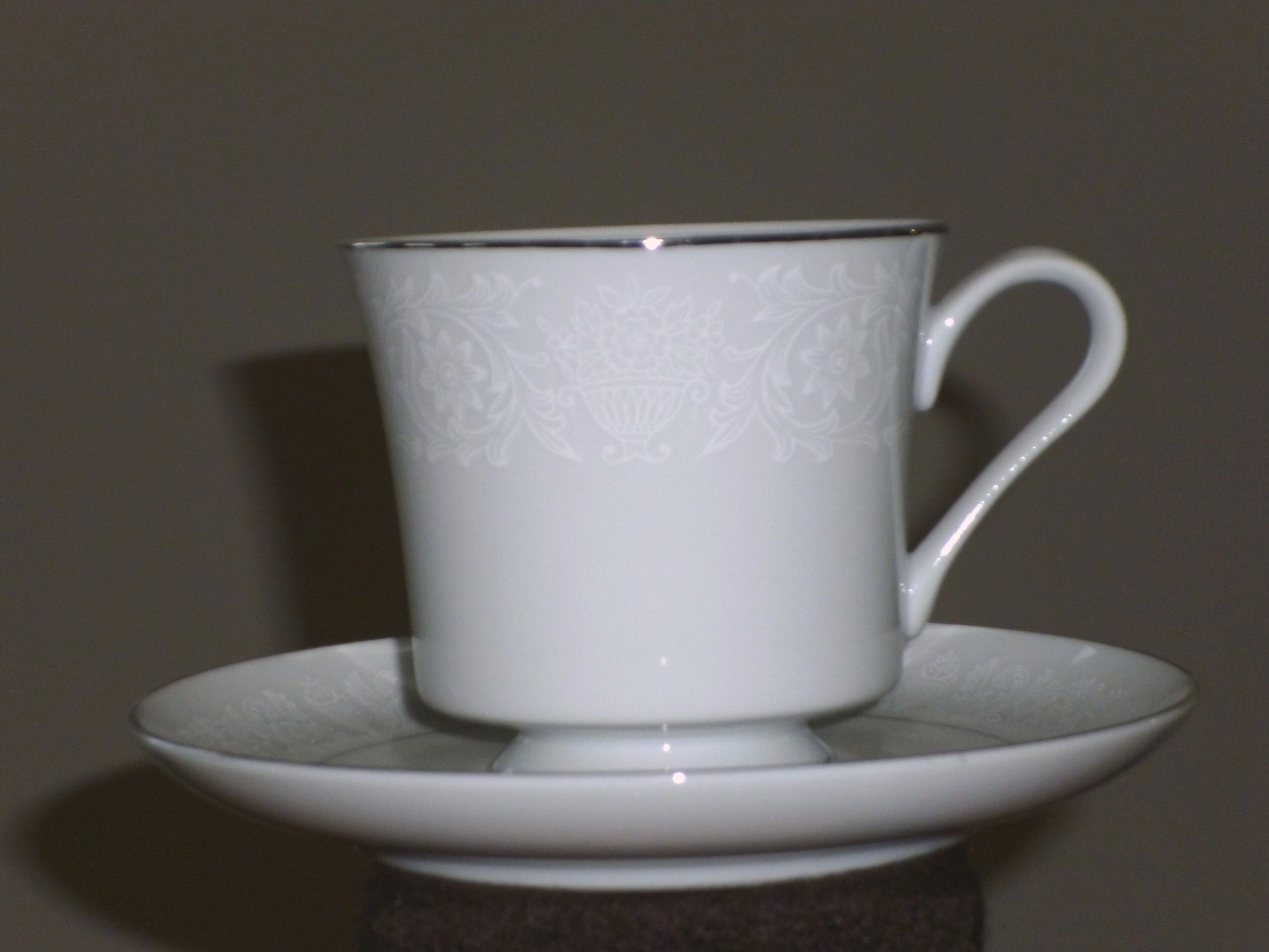 Crown Victoria Fine China Coffee Cup and Plate