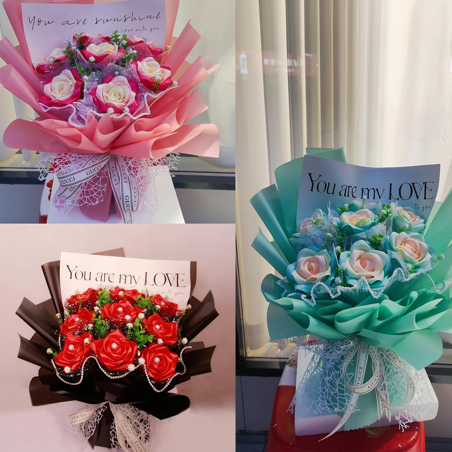 Flower Forever Heart Shape Box - Preserved Roses Gift for Her, Preserved Flowers, (Pearl Pink, 9 Roses)