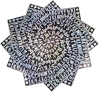 VILLCASE Alphanumeric Kit Window Decal Decals for Crafts Sticker Labels Door Address Sign Reflective Mailbox Numbers Self Adhesive Vinyl Letters Letter Stickers Outdoor 12 Sheets Mailbox