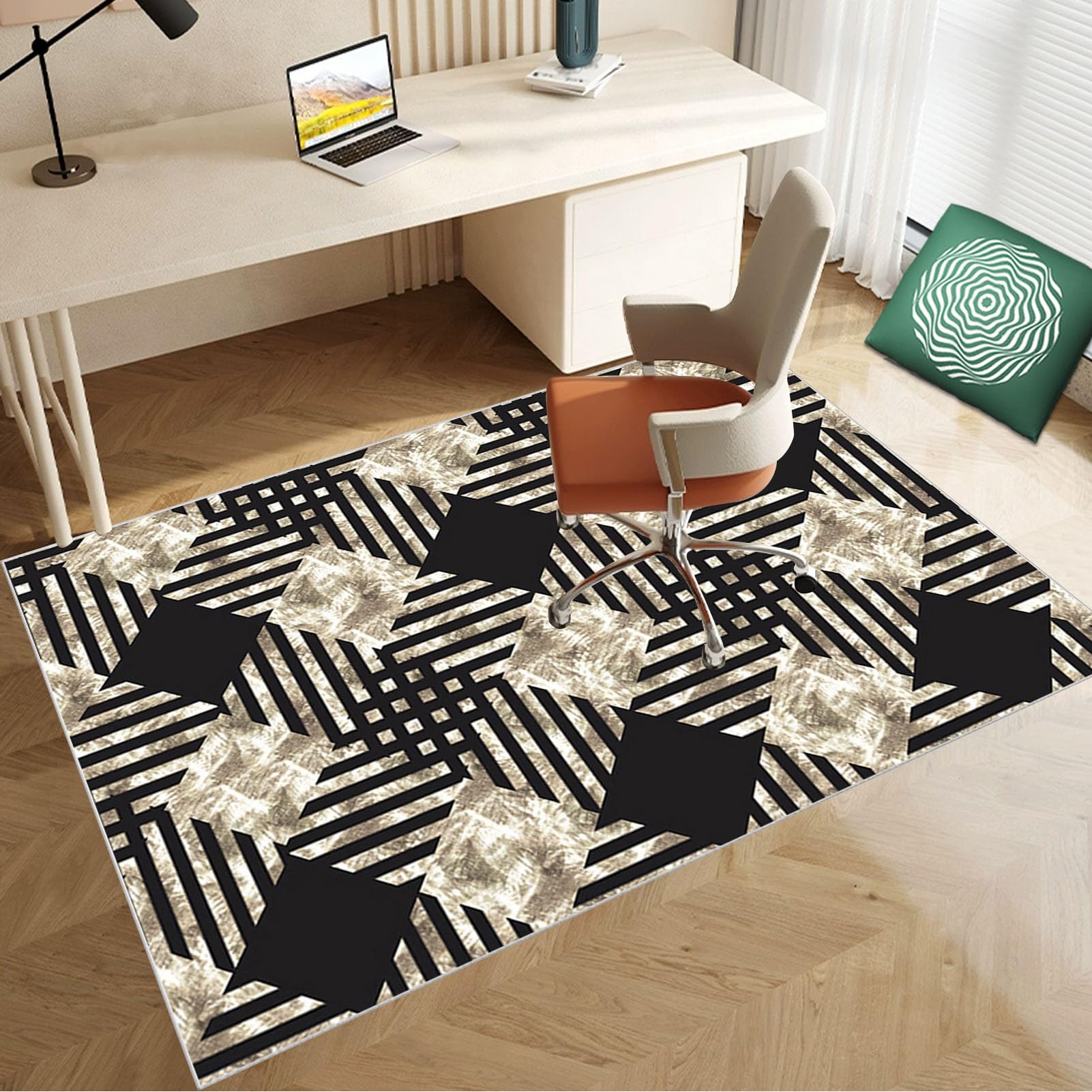 160 x 180 cm Heavy Duty Office Chair Mat for Carpeted Floor Computer Gaming Desk Chair Mat for Carpet Hard Floor Protector Mat for Rolling Chair Carpet Protector Chair Mat Floor Mat for Office Chair