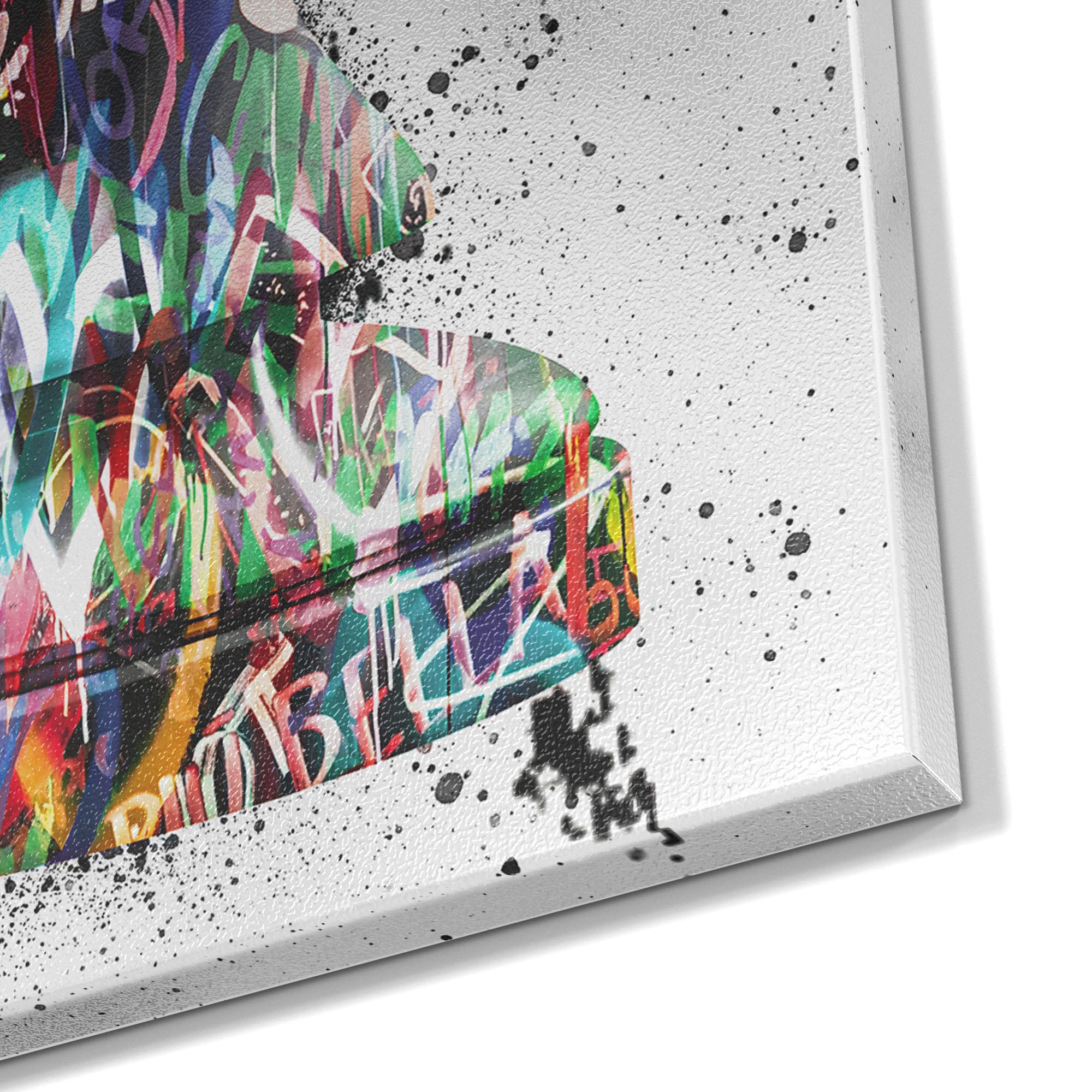 DEQOART Metall Magnettafel | 60x90 cm cm groß | Motiv Urbane Identitätskunst | Whiteboard für alle Magnete | Magnetboard Wand-Tafel für Küche & Büro | Design Magnetwand Pinnwand magnetisch