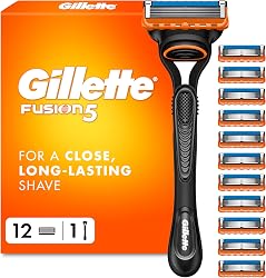Gillette Fusion5 Razor for Men, 1 Gillette Razor, 12 Repl…