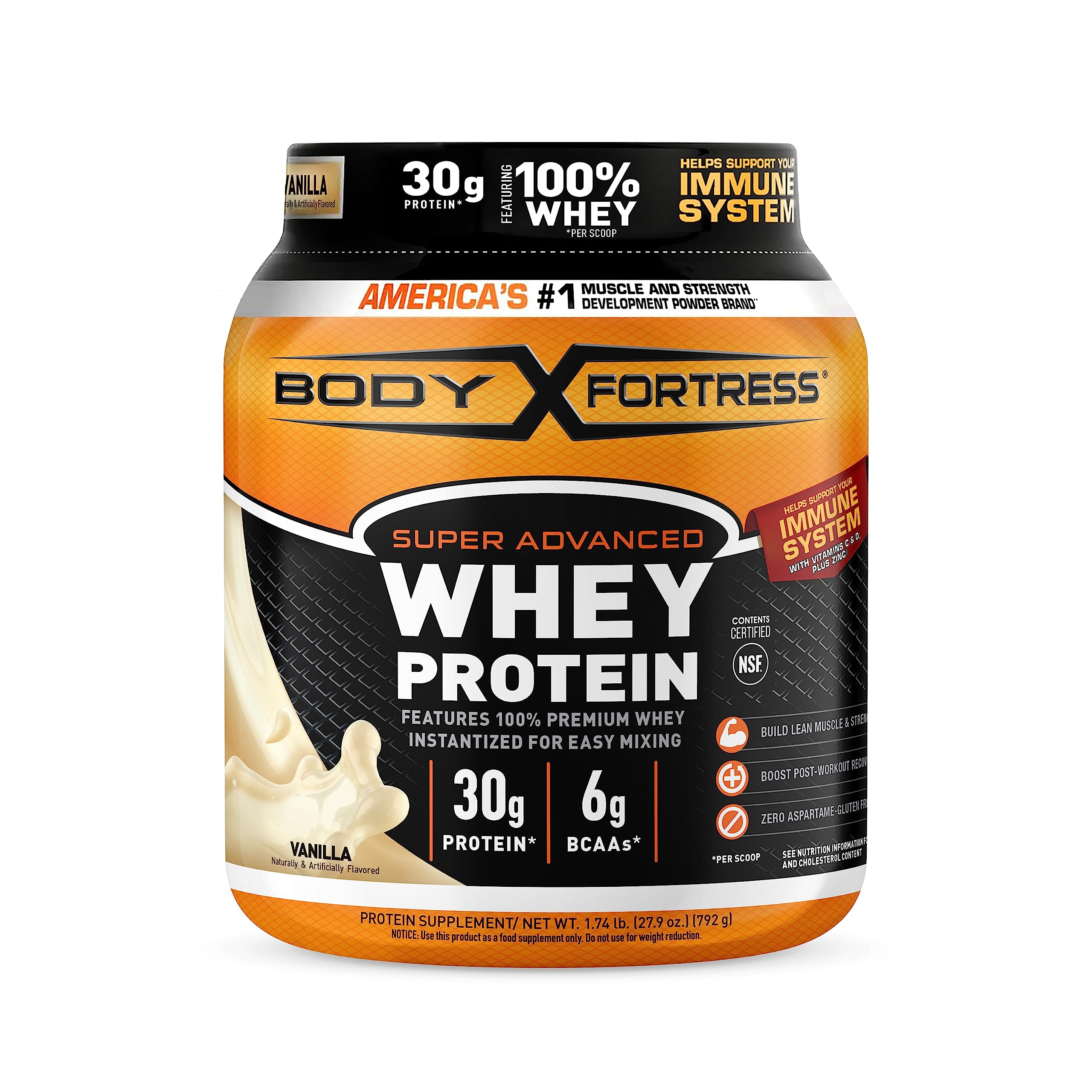 Buy Body Fortress Super Advanced Whey Protein Powder, Vanilla, 60g