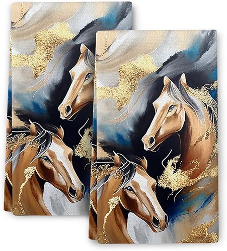 Miniatura 12 de Juego de toallas de cocina modernas de mediados de siglo, paños de cocina retro absorbentes para cocina, toallas de mano, paños de cocina para