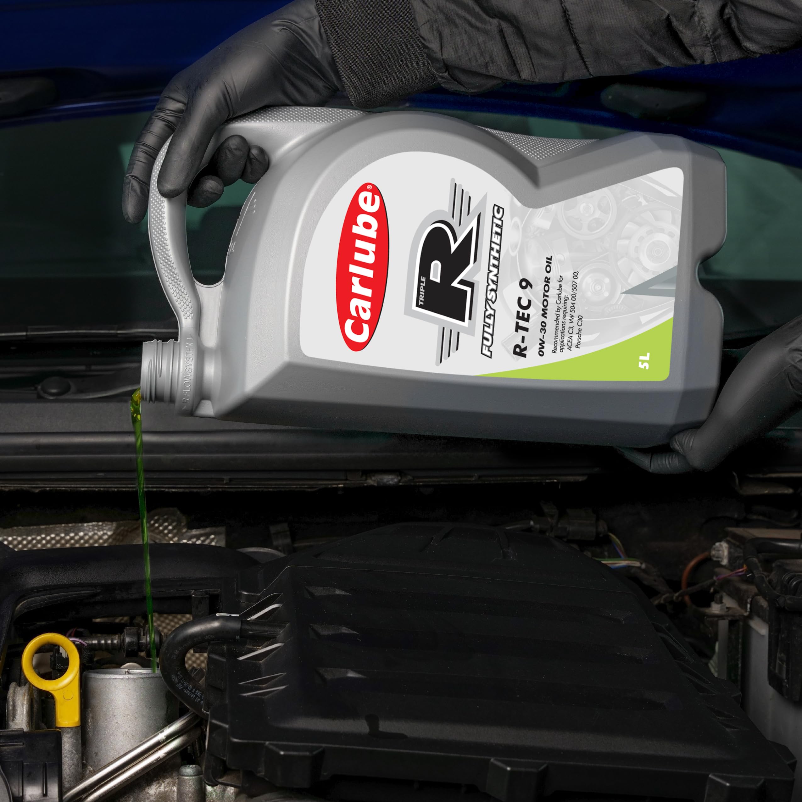 Carlube Triple R 0W-30 C3 VW Totalmente Sintético R-TEC 9 5L para Volkswagen, ACEA C3
