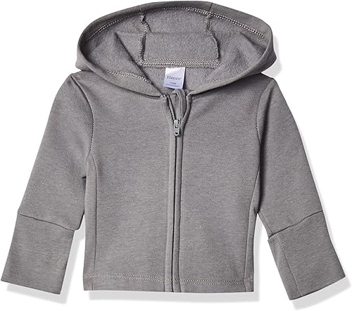 Hanes Hanes - Sudadera unisex con capucha de forro polar elástico en 4 direcciones Zippin para bebés y niños pequeños