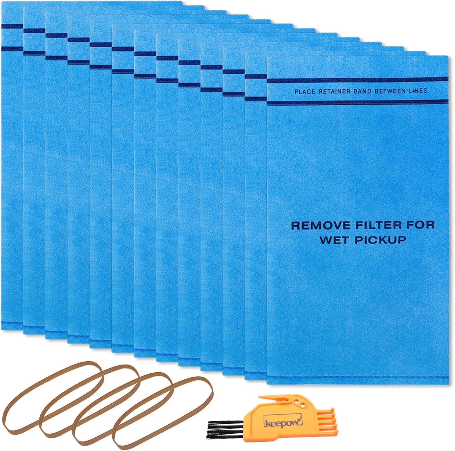 KEEPOW Wet Dry Vac Filter Fit for Stinger 2.5 to 5 Gallon Vacuum,for WORKSHOP WS0255VA,Part# VF2000, aslo for Craftsman 9-38737,6 Pack