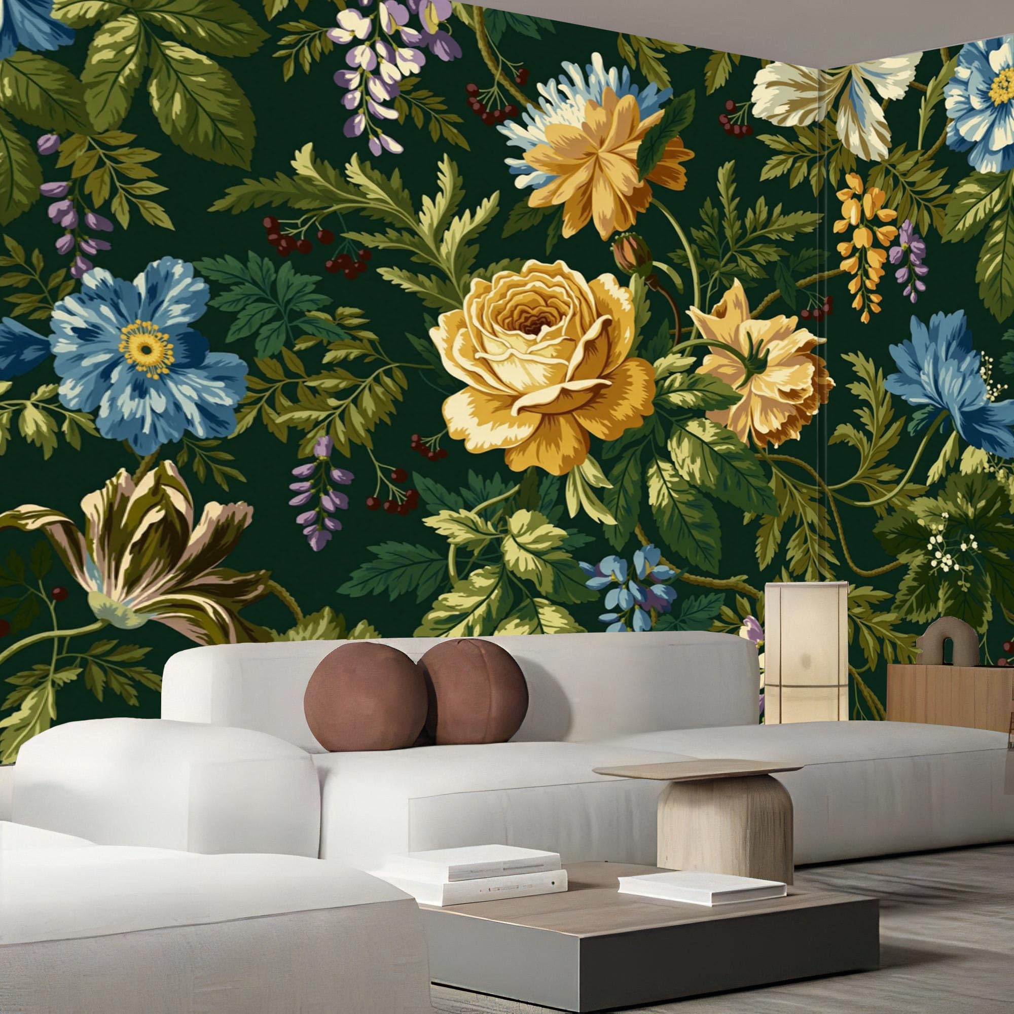Papier Peint Panoramique Roses pour Transformer un Mur Blanc | Poster Géant Mural 400x280